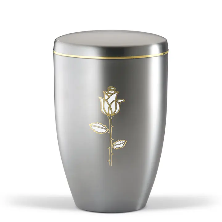 ZIHESTA, "Rose" Weiß-Gold Glänzend, Goldband