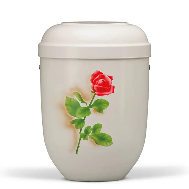 Cremeweiß, Airbrush Motiv:  Rose