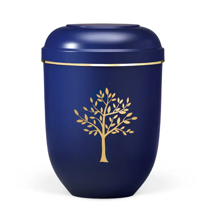 Nacht-Blau Matt, gekl. Emblem, Baum + GB