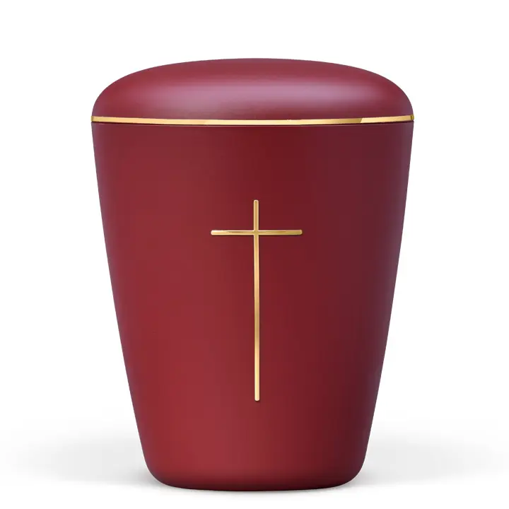 Weinrot Velours, Kreuz Stripdome, Goldband