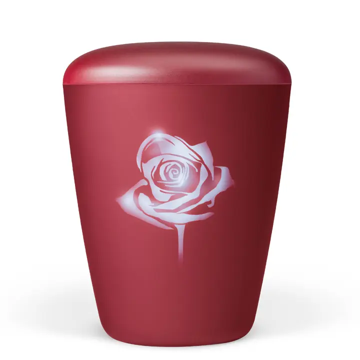 Weinrot Velours, Airbrush: Rose