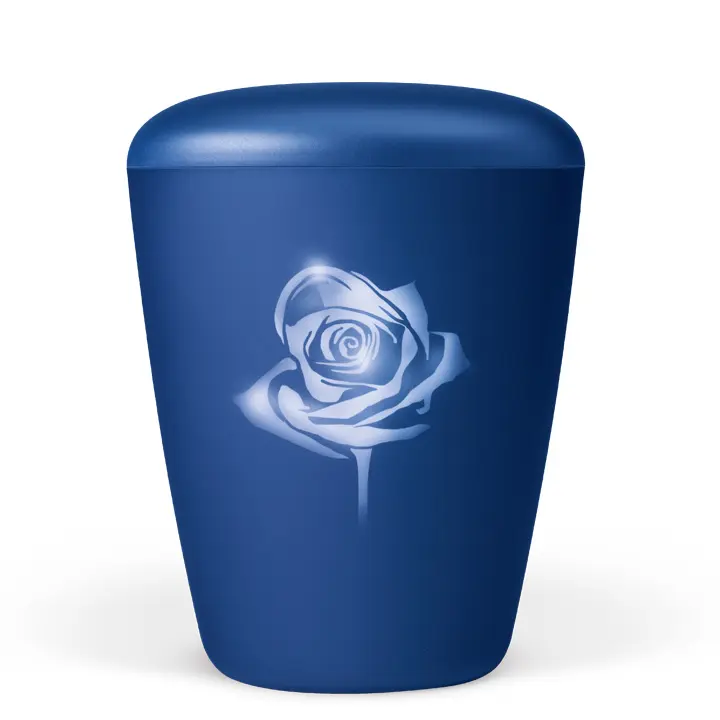 Saphirblau Velours, Airbrush: Rose