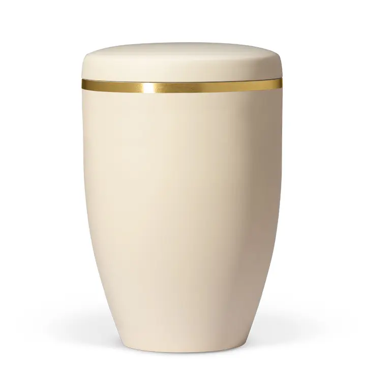 Sandbeige, Goldband gebürstet