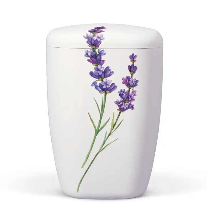 Weiß Matt, Dekor: Lavendel