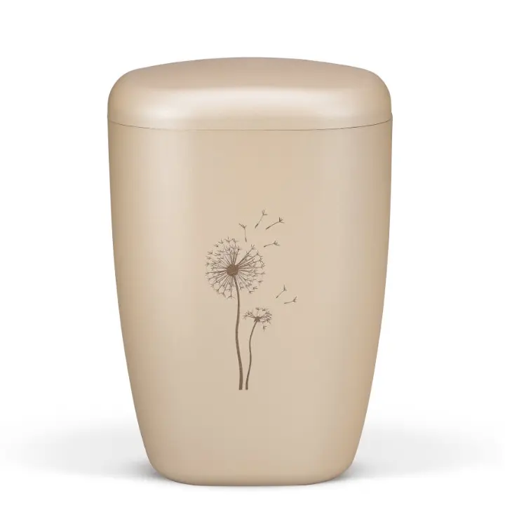 Perlbeige, Lasergravur, Pusteblume