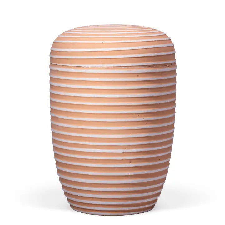 Terracotta, aus Kalzium, Gerillte Oberfläche