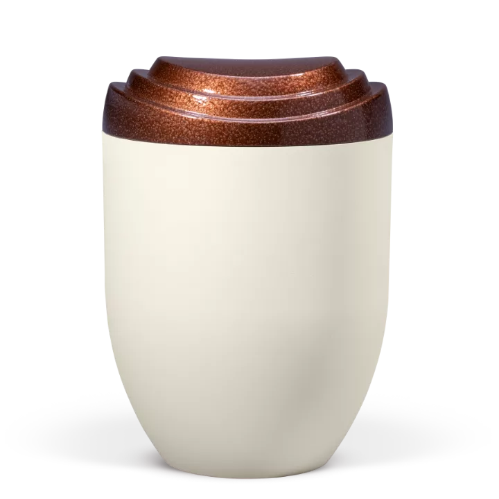 Sandbeige, Deckel Bronze Meliert