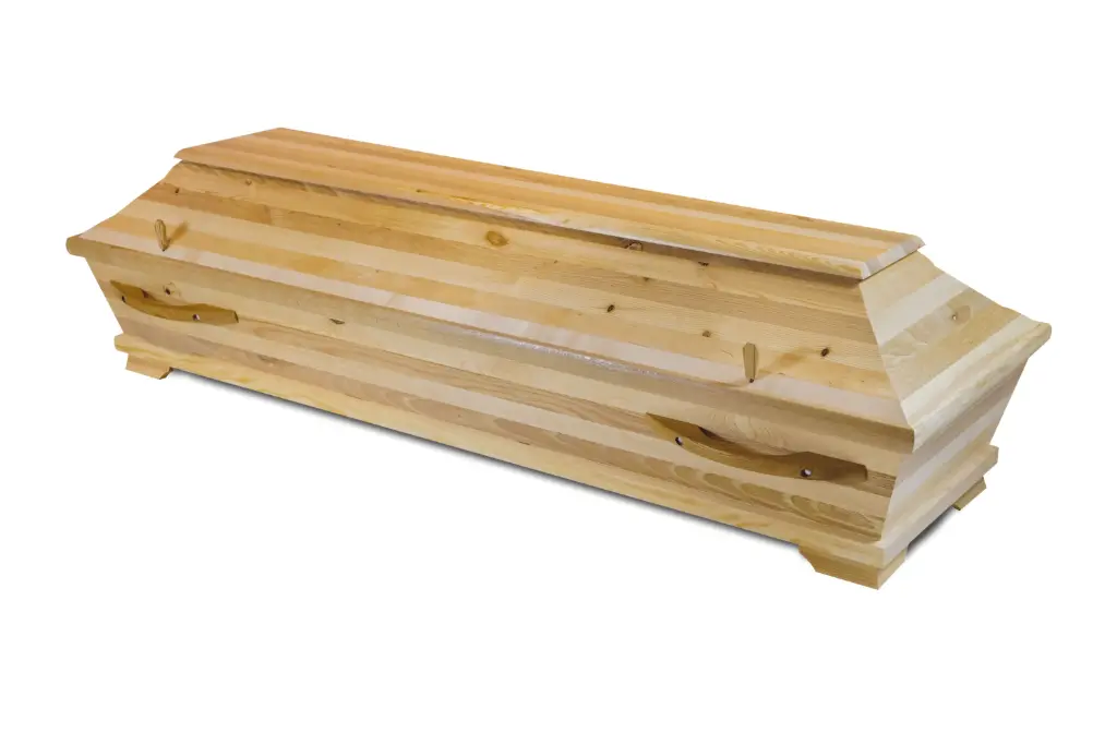 Streifensarg, natur - Lagerware