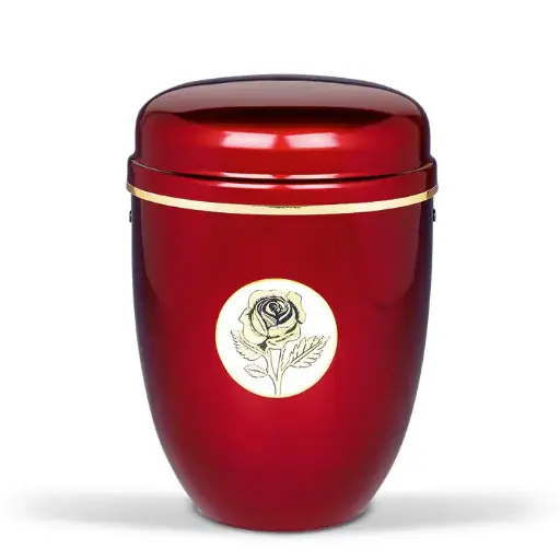[825PC] Weinrot, ART DESIGN Rose, Goldband