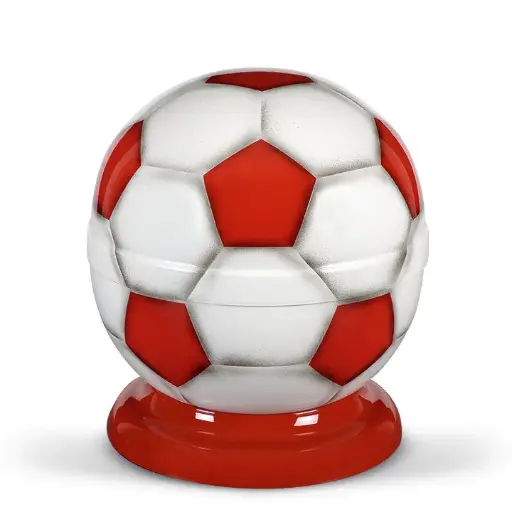 [1683] Fussball-Urne, Rot-Weiss