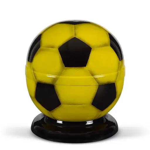 [1684] Fussball-Urne, Schwarz-Gelb