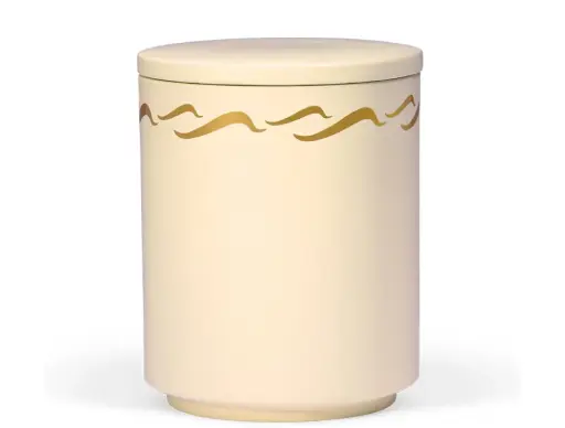 [2011] Seeurne, Sandbeige, Gold Wellendekor