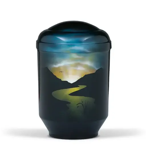 [3010] Schwarz, Aibrush: "LANDSCHAFT"