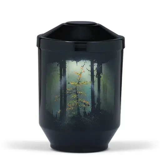 [3515] Schwarz, Airbrush: "Waldlichtung"
