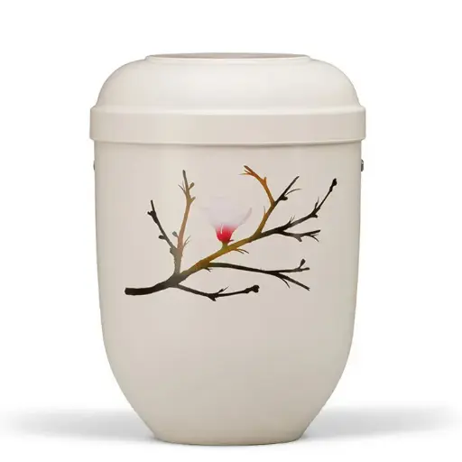 [21110] Cremeweiß, Airbrush Motiv:  Blüte