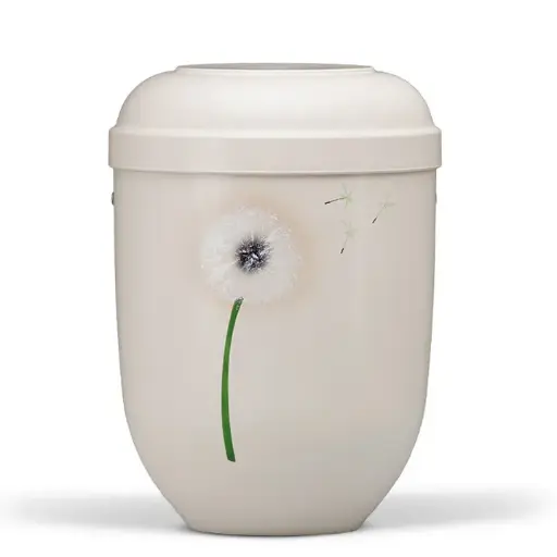 [21112] Cremeweiß, Airbrush Motiv:  Pusteblume