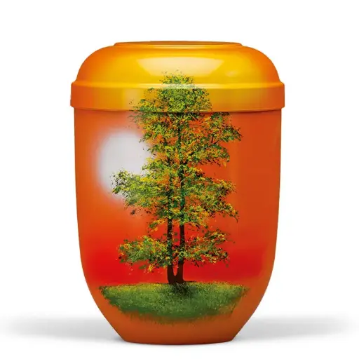 [21160] Terracottafarbig, Airbrush Motiv: Herbstbaum