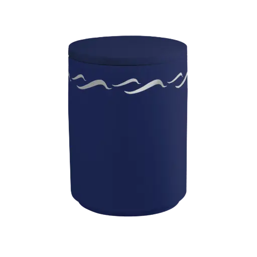 [36250] AQUA BRISE BIO-LEHM Urne saphir silber