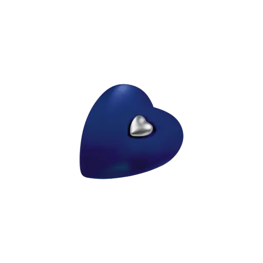 [37562] AQUA HERZ BIO-LEHM Memory saphir silber