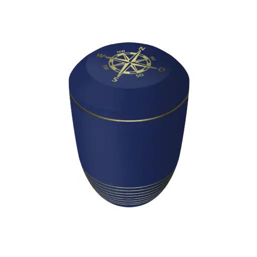 [36268] AQUA KOMPASS BIO-LEHM Urne saphir gold
