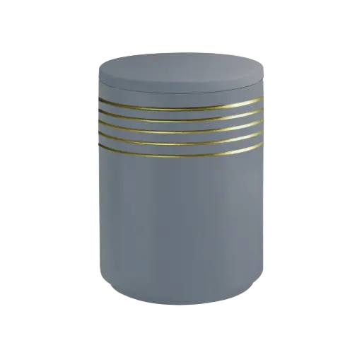 [37633] AQUA NOVA BIO-LEHM Urne taubenblau gold