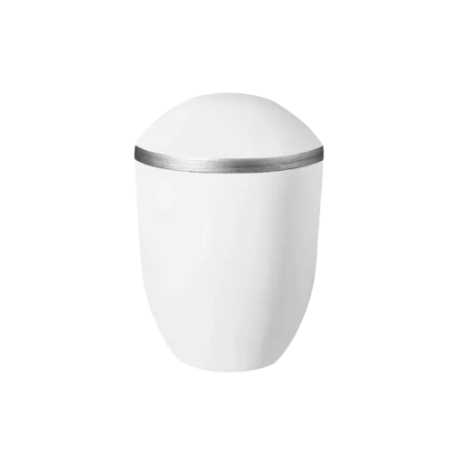 [37903] AQUA PURE BIO-LEHM Urne weiß silber