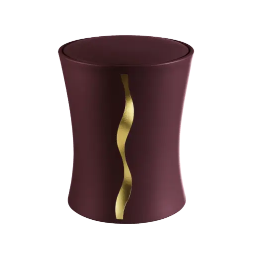 [32674] CONTURA BIO-LEHM Urne brombeer gold