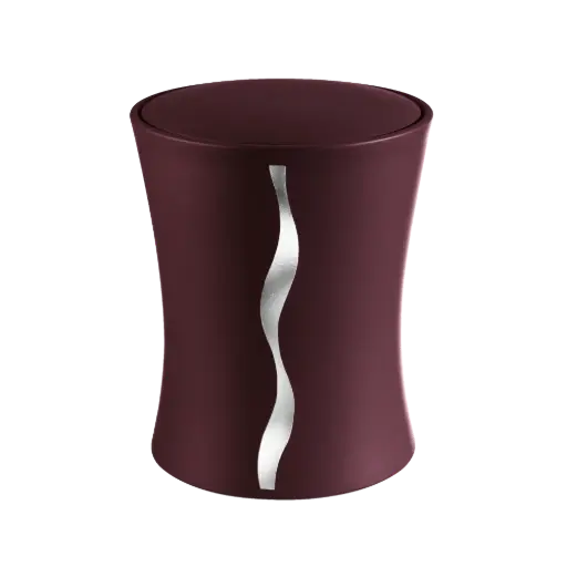[32728] CONTURA BIO-LEHM Urne brombeer silber