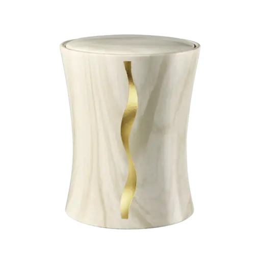 [35655] CONTURA BIO-LEHM Urne Marmor gold
