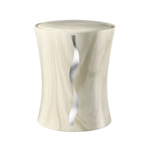 [35656] CONTURA BIO-LEHM Urne Marmor silber