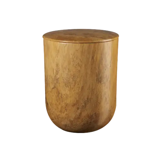 [36343] ELEGANCE BIO-LEHM Urne Wurzelholz