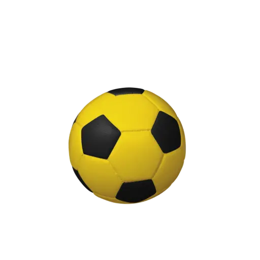[37014] FUSSBALL BIO-LEHM Urne schwarz-gelb