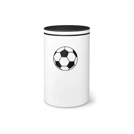 [37058] FUSSBALL RONDO BIO-LEHM Urne schwarz-weiß