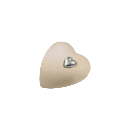 [37560] HERZ BIO-LEHM Memory cashmere silber