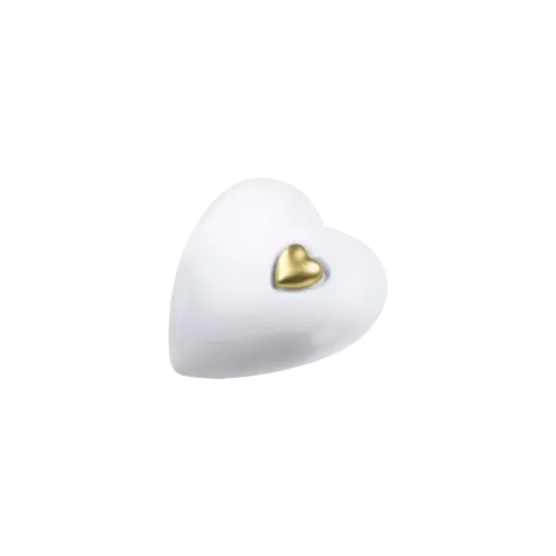 [36202] HERZ BIO-LEHM Memory weiß gold