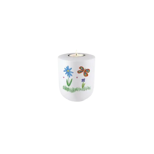 [38571] JUNIOR ELEGANCE BIO-LEHM Memory Schmetterling weiß