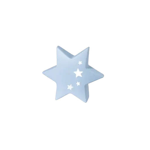 [36363] JUNIOR STERN BIO-LEHM Memory hellblau weiß