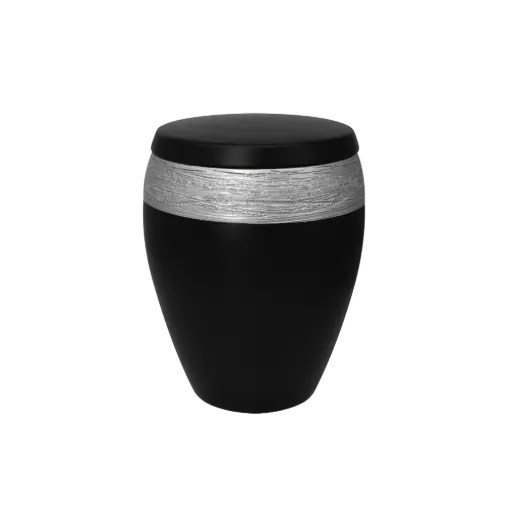 [38313] LUXOR SEMI OMEGA BIO-LEHM Urne basalt silber