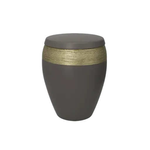 [38314] LUXOR SEMI OMEGA BIO-LEHM Urne mandel gold