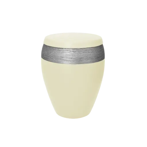 [38317] LUXOR SEMI OMEGA BIO-LEHM Urne sandbeige silber