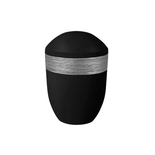 [37613] LUXOR SEMI PURE BIO-LEHM Urne basalt silber