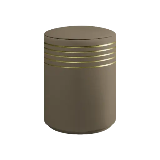 [33190] NOVA BIO-LEHM Urne teak gold