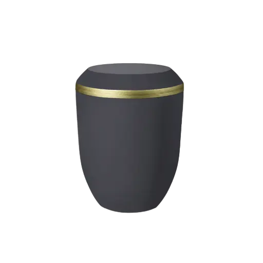 [37826] OPUS BIO-LEHM Urne anthrazit gold