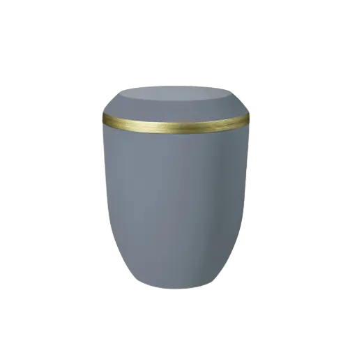 [37871] OPUS BIO-LEHM Urne taubenblau gold