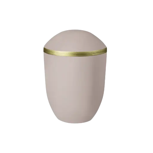 [37929] PURE BIO-LEHM Urne altrosa gold