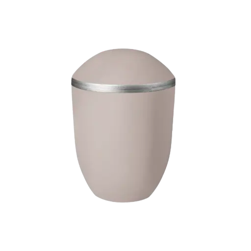 [37930] PURE BIO-LEHM Urne altrosa silber
