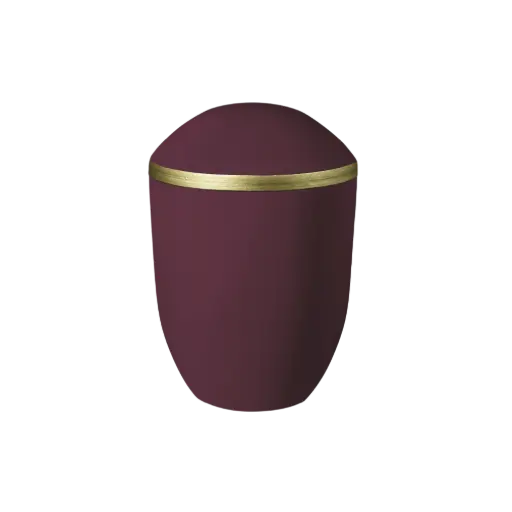 [36145] PURE BIO-LEHM Urne brombeer gold