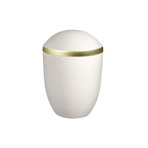 [36107] PURE BIO-LEHM Urne carrara gold