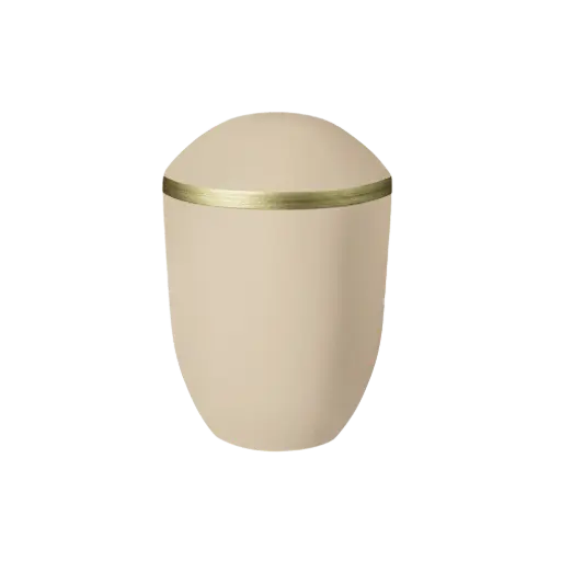 [36391] PURE BIO-LEHM Urne cashmere gold