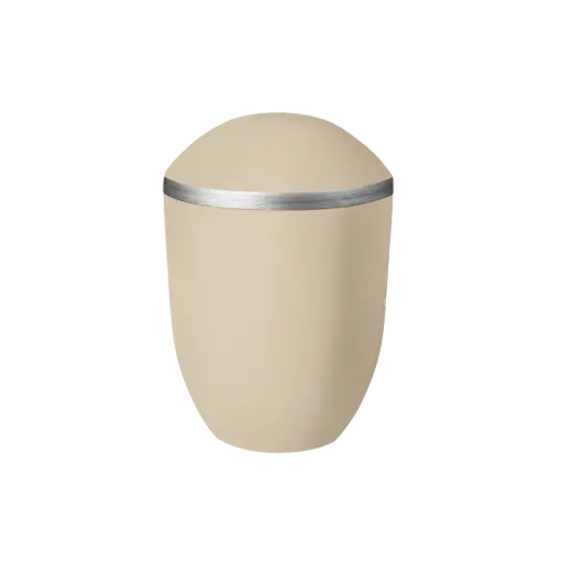 [36392] PURE BIO-LEHM Urne cashmere silber